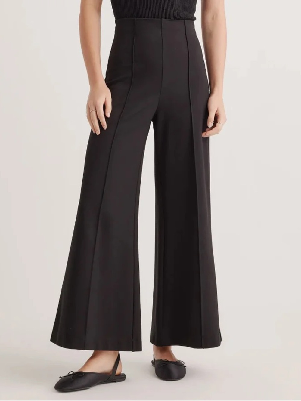New OGL High-Rise Wide-Leg Pants in Dark Brown Travel Pants Size Small
